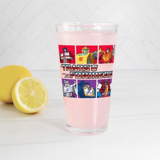 CafePress Transformers Autobots Decepticons Pint Glass, 16 oz. Drinking Glass