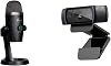 Blue Yeti Nano Premium USB Mic for Recording, Streaming, Gaming, Podcasting on PC and Mac, Condenser Microphone - Black & Logitech C920 HD Pro Webcam, Full HD 1080p/30fps Video Calling - Black