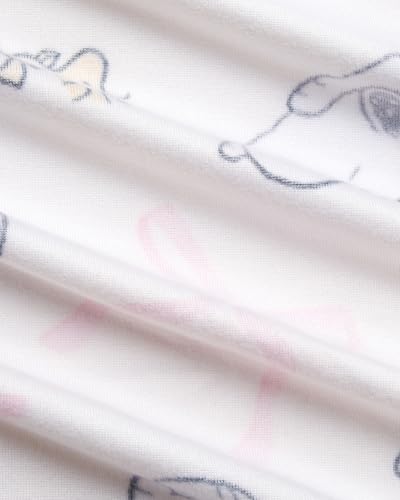 Image of COCO BRANDS Peanuts Snoopy Womens Pajama Set - 2 Piece Short Sleeve Button Down Sleep Shirt and Pajama Shorts