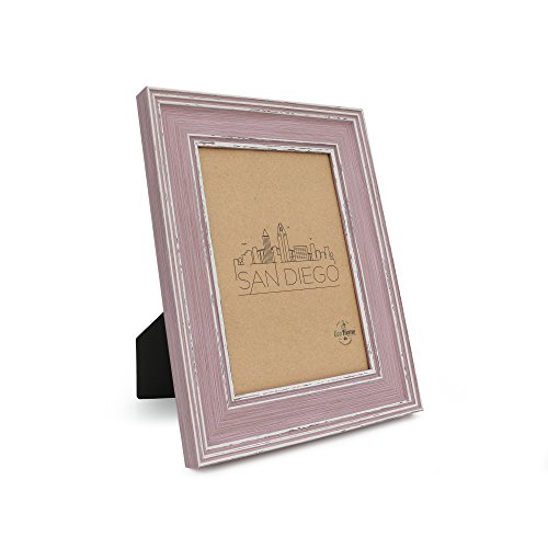 Ecohome 5X7 Picture Frame Distressed Rose - Wall Mount Or Desktop Display, Frames #TOP3