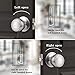 Probrico Interior Door Knobs for Hallway, Flat Ball Closet Door Knob Brushed Nickel Finish, 10Pack Passage Door Knobs Brushed Nickel Door Knob