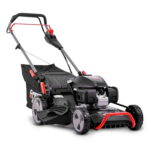 Tondeuse Thermique tractée 202CC avec Moteur Honda, Mulching, éjection latérale et Vitesse Variable.