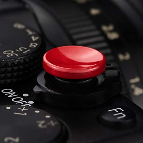 Soft Shutter Release Button (2 Pack/Red) High-End Concave Camera Shutter Button #TOP6
