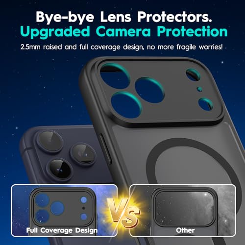MYY Magnetic for iPhone 17 Pro Case, 6.3 Inch, Matte Black - image 6