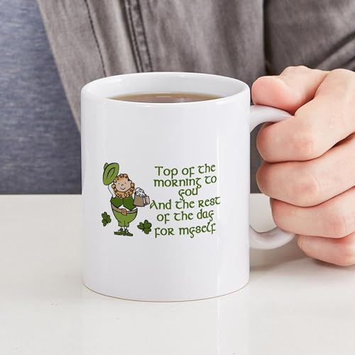 Taza de cerámica blanca 11 oz miniatura 6