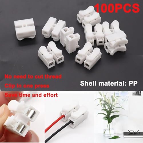 Image of Bellox 50Pcs Cable Connectors- Push Type Quick Wire Cable Jointer, Electrical Wiring Splice Terminal, Spring Loaded Connector for Home Lighting Appliances & Automotive Wiring, Home, Electrician Use
