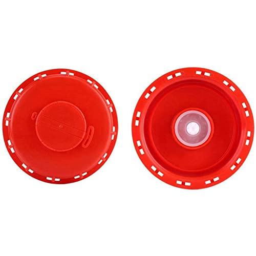 Boxonly IBC Tote Lid Cover 165mm Inner Diamater IBC Lid Tote Fittings Water Tank Cap Cover IBC Tank Lid Water Liquid IBC Tank Fitting Cap Red Cover - Image 2