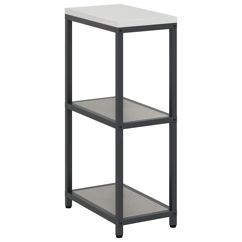 HATTEM - Scaffale da cucina in acciaio arrugginito, 30 x 50 x 92 cm, scaffali robusti, multiuso per esterni, moderno e portaoggetti