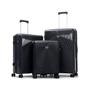 CONCEPTEN Luggage Sets 3 Piece, Suitcases with Wheels, Hardshell Suitcase Set, PP Carry on Luggage Set with TSA Lock, Travel Luggage