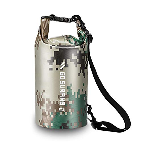 DECDEAL 5L / 10L / 20L PVC à prova d 'água saco seco rolo superior saco seco para camping caminhada