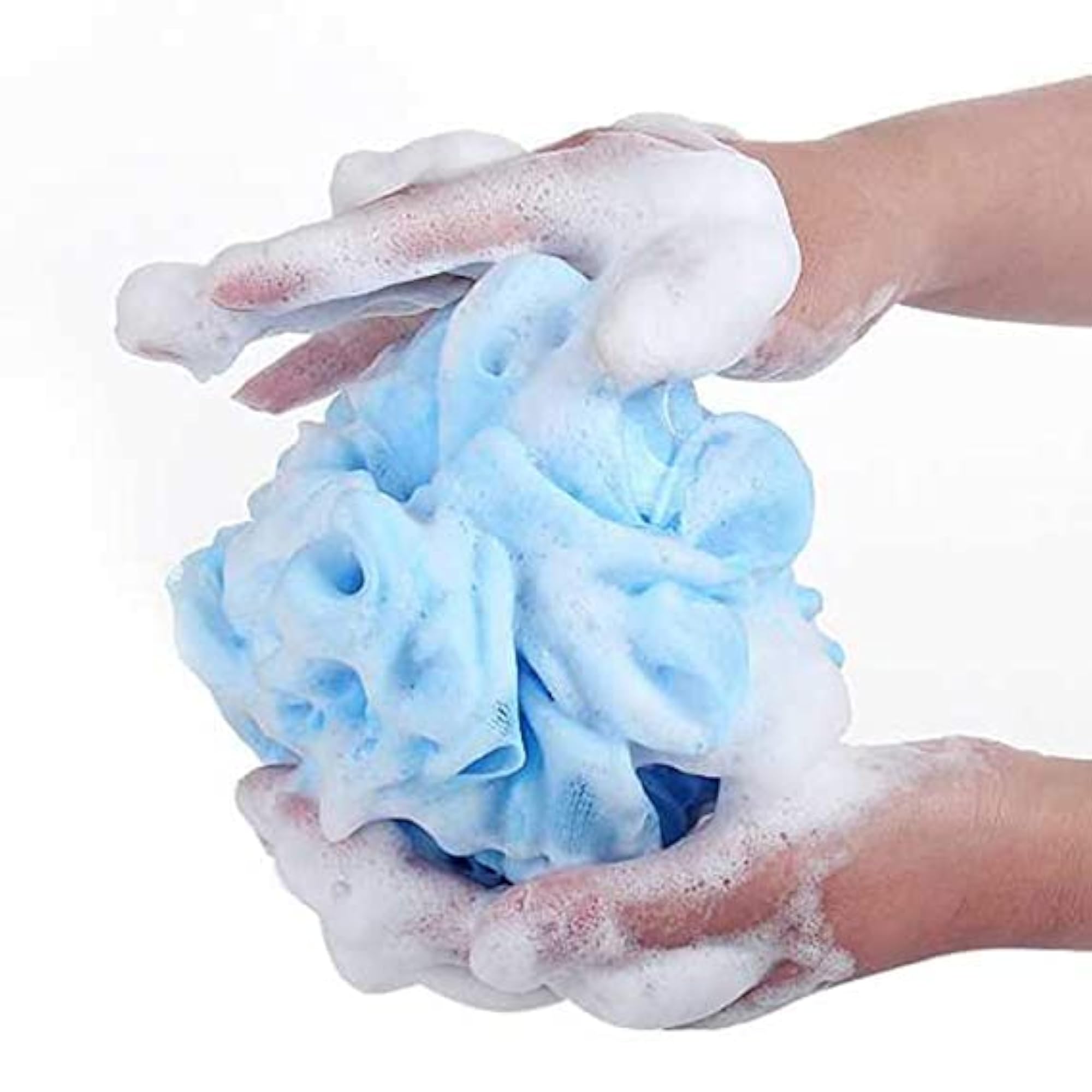 Pack of 3 Soft Loofah Bath Scrubber Sponges, Daily Use