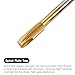 M7 x 1 Spiral Point Thread Tap with 6.0mm Twist Drill Bit Set,Metric Titanium Plated HSS 6542,High Precision Machine Threading Tool