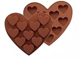 Heart-Shaped Silicone Ice Cube Tray Heart Chocolate Mold Multi-Purpose Heart-Shaped Ice Cube Trays f