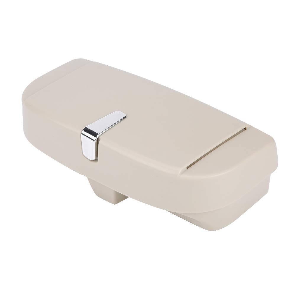 Buachois Porta Occhiali da Sole per Auto,Portaoggetti per Occhiali da Auto in ABS Portaoggetti Portaoggetti Portaoggetti Organizzatore per Occhiali Universitari con Clip per Biglietti da Visita(beige)