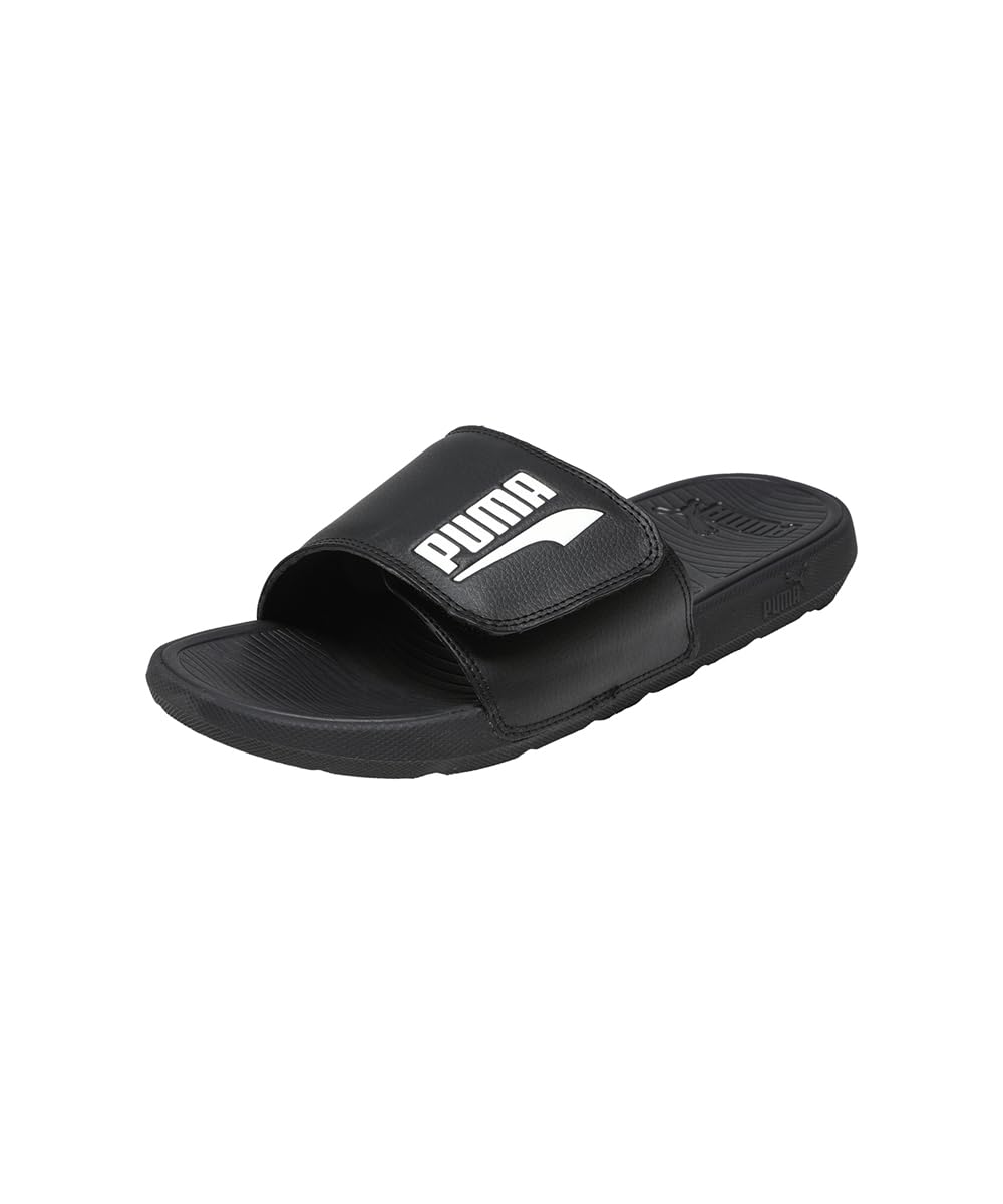 PUMA Unisex Cool Cat 2.0 V FS Slide Black Black-White - Image 1