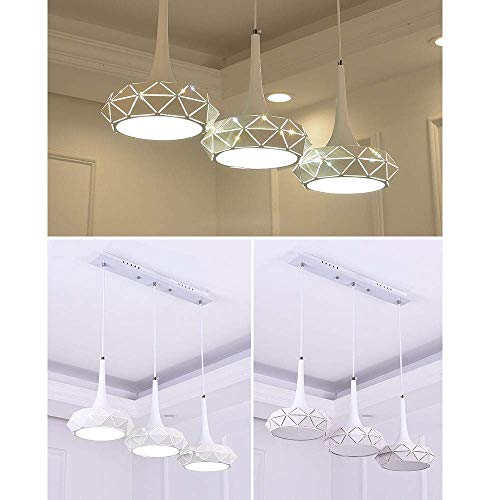 Lampe suspendue moderne à trois têtes MU pour éclairage de restaurant et salon