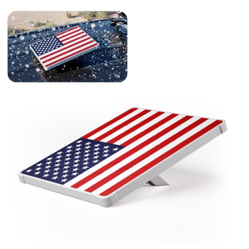 Image of Starlink Mini Protective Cover, Hailproof Liquid Silicone Case, Flag | Waterproof Anti-Scratch Silicone Protective Cover, Starlink Mini Accessory for Roof Mount, Car & RV Camping