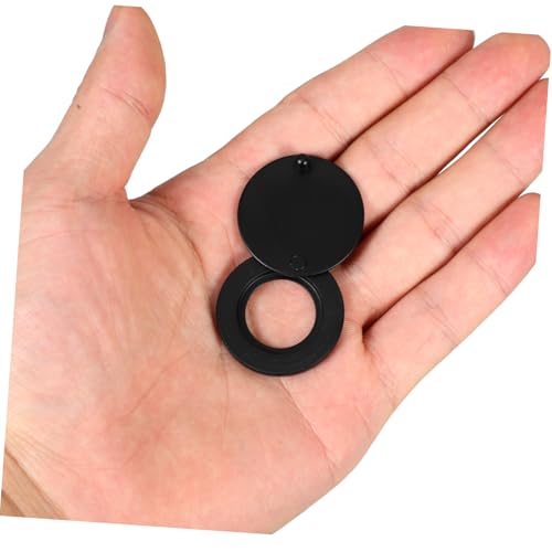 Lurrose Tapa para Agujero de Puerta, Mirilla delgada para privacidad, color negro mate, seguridad y estilo miniatura 4