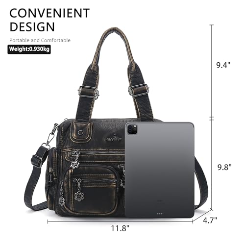 Bolso grande Angel Kiss para mujer en color bronce miniatura 4