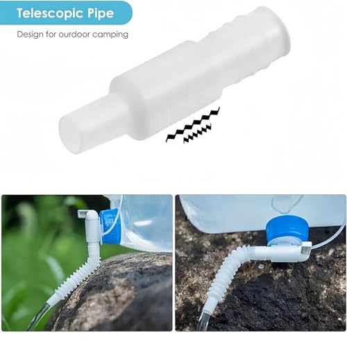 Idealforce Camping Water Container Cantimplora Plegable de 5.3 Galones (2 Pack) miniatura 3