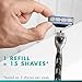 Gillette Mach3 Razor Refills for Men, 8 Razor Blade Refills