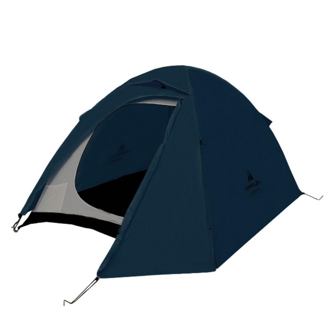 Storm 2+ Waterproof Portable Camping Tent with Spacious Porch 2 Person Tent - for for Outdoors, Picnic, Hiking, Trekking, Backpacking, 3000MM Water Column (Blue)