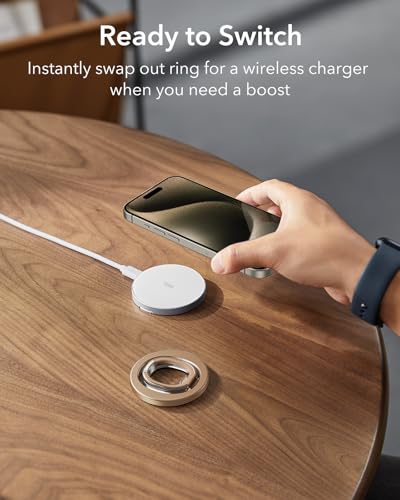 ESR Suporte de anel MagSafe (HaloLock), alça de telefone MagSafe, suporte magnético para celular, al