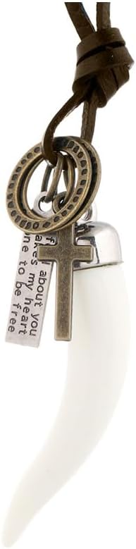 イタリアンホーンネックレスペンダント ヴィンテージ コーニチェロ タリスマンネックレス ラッキーホーン チリペッパー レザーネックレ