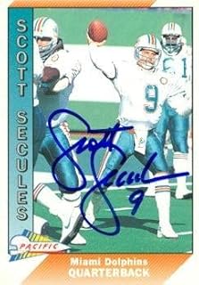 Scott Secules autographed Football Card  Miami Dolphins  1991 Pacific #282 ~ NFL - Compare price