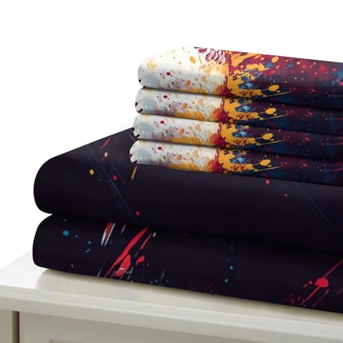 Parure de lit baseball 135x200 drap housse microfibre