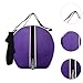 UGPLM Round Basketball Bag Sport Equipment Storage Single Ball Bag Holder Adjustable Straps Organizer Soccer Ball Bag for Football, Purple