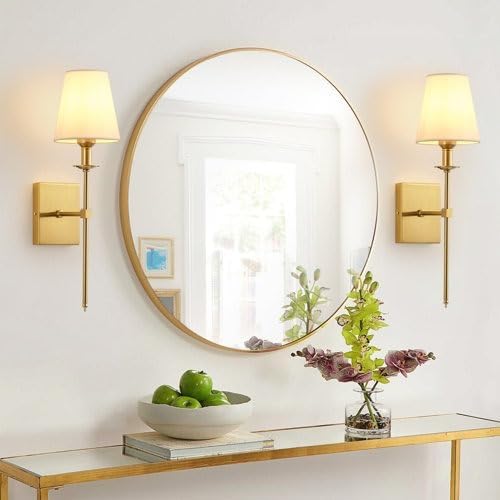 Image of CORAL TREE Antique Gold Wall Sconce - Fancy Wall Lights for Home Decoration, Living Room & Bedroom - Modern Decorative Wall Lamp - Premium Indoor Night Light for Hallway (Pack of 1, Gold Finish)