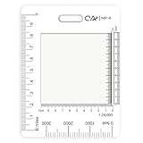 CYA UTM Military Map Coordinate Scale Protractor Map for Land Navigation, Military Style UTM/MGRS Coordinate Scale