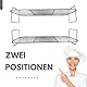 Moljaus Gitter für Heißluftfritteuse kompatibel mit Ninja Foodi Flexdrawer Dual Air Fryer 10,4L/COSORI Dual Blaze TwinFry 10L Edelstahl S-304 Zubehör für Heißluftfritteuse Lebensmittelecht