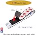 10 Pack=5 Pairs, A+B Paired Magnetic Tape with Adhesive Backing, Each 12in x 1in x 0.08in AB Pairing Magnet Strips Match to Use for DIY Closure Craftings