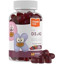 Zahler Chapter One Vitamin D3 & K2 Gummies - Immune & Bone Health Support Supplement - Cholecalciferol D3 & MK7 K2 - Bioavailable Vitamin D - Kosher, Gluten-Free & Non-GMO - 60 Gummies