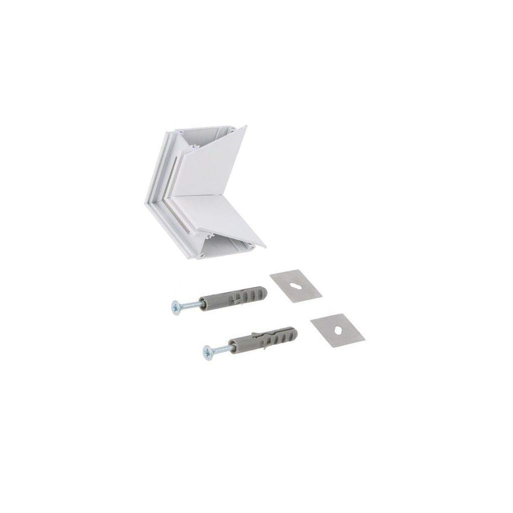 Lien 90° blanc aluminium B8910001 pour profilé TOPMET WALLE12