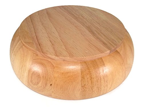 Salad Bowl Fruit Bowl Fruits Handmade Wooden Utensil Natural Rubber Serving Bowl 8 Inch