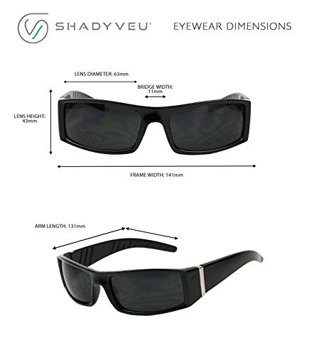 ShadyVEU Slim Flat Top Rectangular Retro Sunglasses 80s Hardcore Cool OG Locs Hip Hop Gangster Biker Men's Shades2