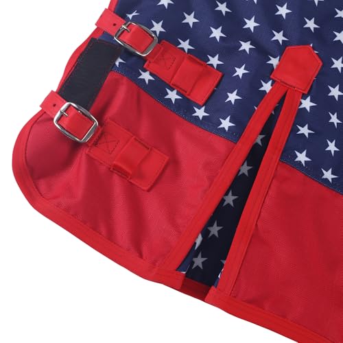 Image of 1200 Denier Waterproof Mini Shetland Rug Pony Rug Foal Rug Turnout Rug (no Filling) Star 45IN | Windproof Turnout Sheet for Miniature Horses, Foals, Yearlings, Donkeys. Ideal for Stable, Paddock Star 45IN