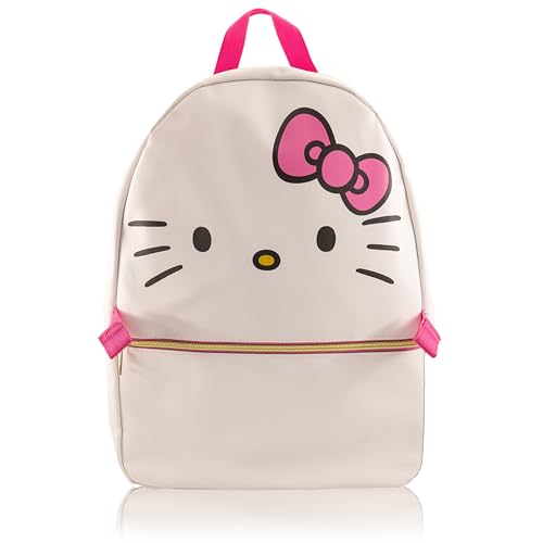Sanrio Hello Kitty Backpack With Lunch Box for Girls | PU Leather Hello Kitty Insulated Lunch Bag Lunch Box for Girls, Boys, Toddlers | Hello Kitty Pink Backpack for School and Reusable Lunchbox3