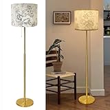 Polyvalent : comme lampadaire vintage dans le salon, le bureau ou le couloir. Apporte des accents décoratifs et sert de lampe de salon fiable debout avec abat-jour en tissu.
