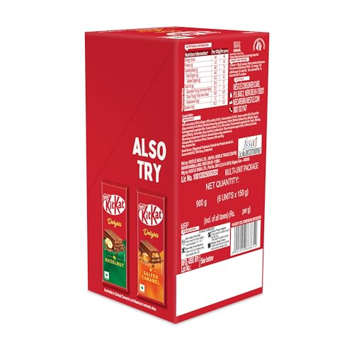 Image of Nestle KitKat Delights Rich, 900 g, Pack of 6.