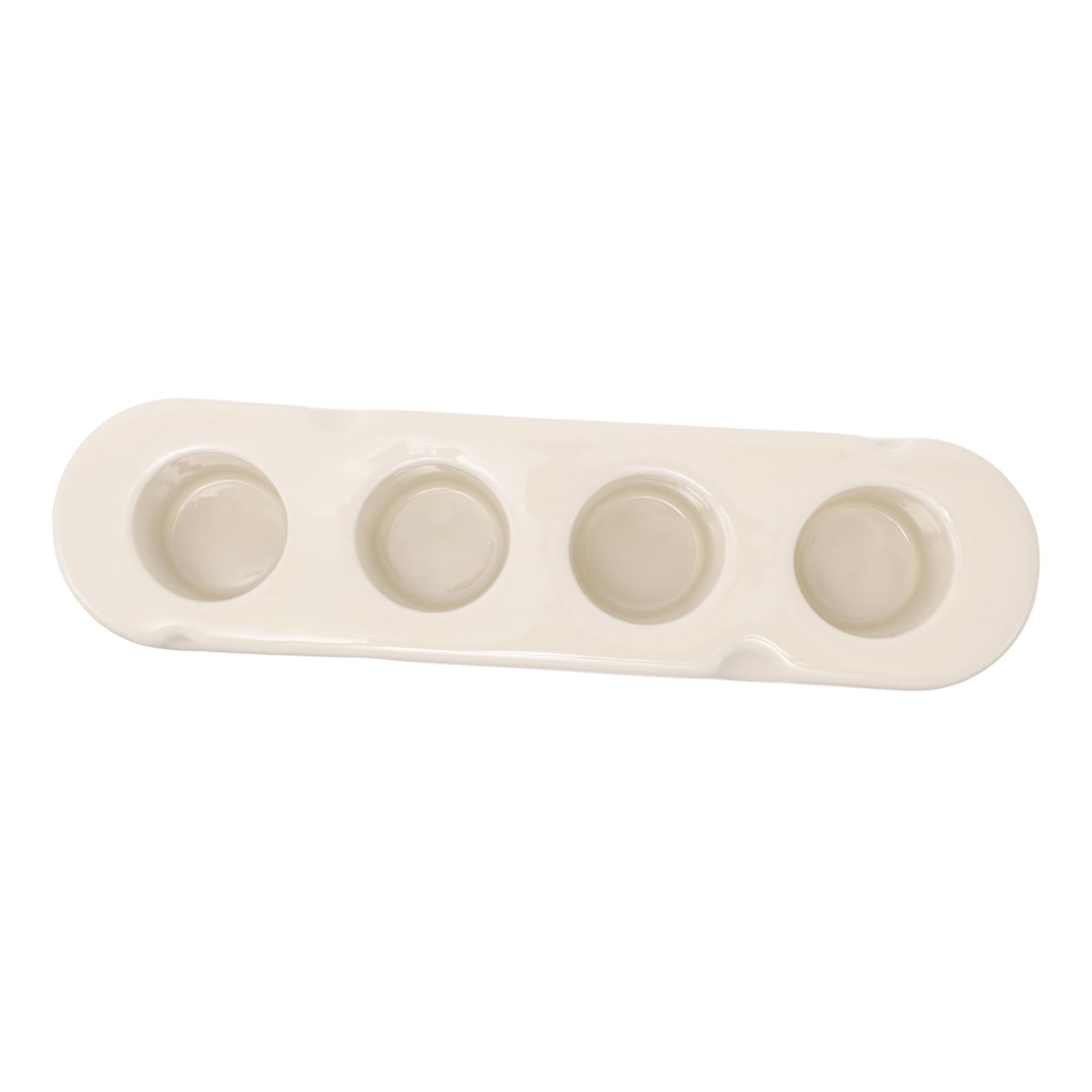 Supporto Base per Spazzolino Elettrico in Ceramica Bianca | Organizzatore da Piano, Stile Semplice ed Elegante, per Bagno e Cucina, Funzione di Contenimento