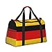 Large Travel Duffel Bag,German flag Print Men Sports Tote Gym Bag,Shoulder Weekender Handbag Overnight for Women