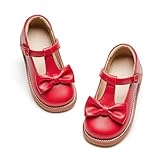 Otter MOMO Toddler/Little Girls Mary Jane Slip-on School Uniform Party Dress Red Shoes Size 12