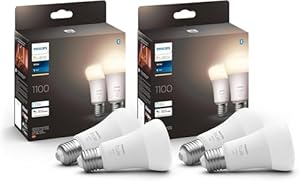Ampoules Connectées LED Philips Hue White, Pack de 4
