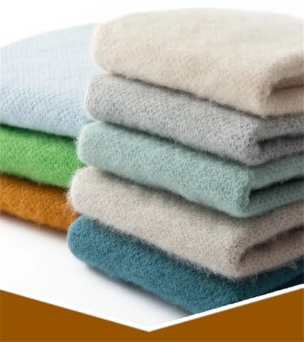 Men's O-Neck Solid Cashmere Sweater Pullovers Loose Dressy Wear Tops Warm Knit Jumper2