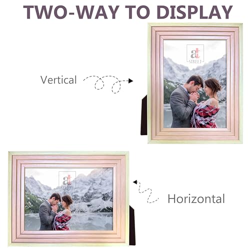 Art Street Table Photo Frame/Picture Frame for Desk (Photo Size 5x7 And 4x6) Designer Photo Frame for Home and Office Table Decor (Set of 2)