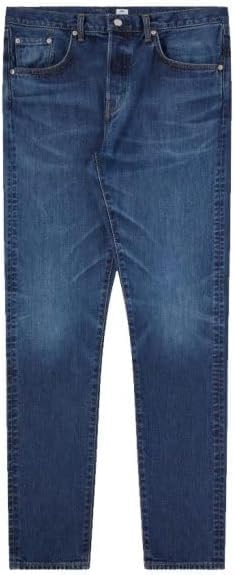 Realizzato in Giappone Edwin Slim Tapered Jeans L32 Blue - Mid Dark Used, blu, 34W x 32L